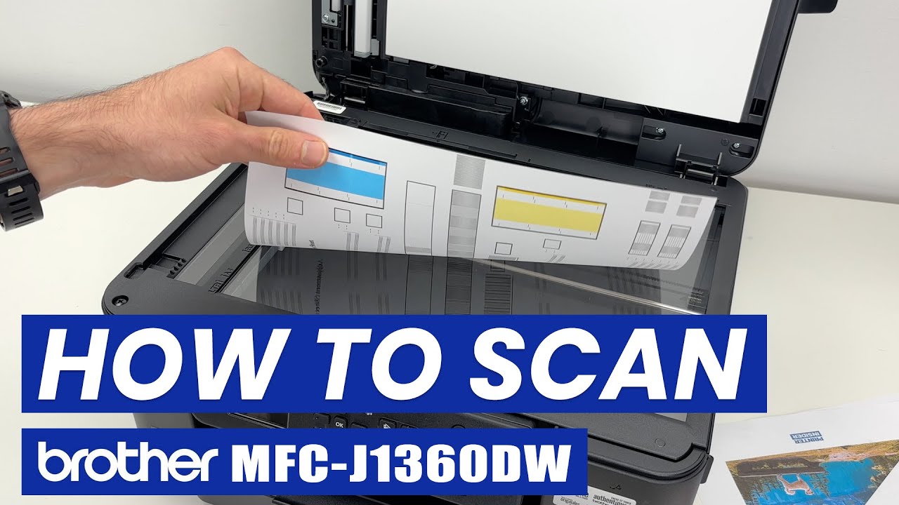 Как сканировать с помощью принтера Brother MFC-J1360DW
