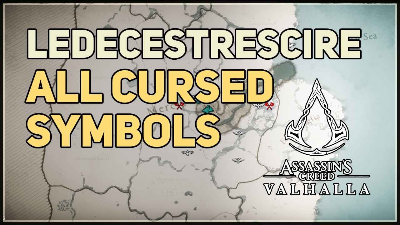 All Cursed Symbols in Ledecestrescire Assassin's Creed Valhalla