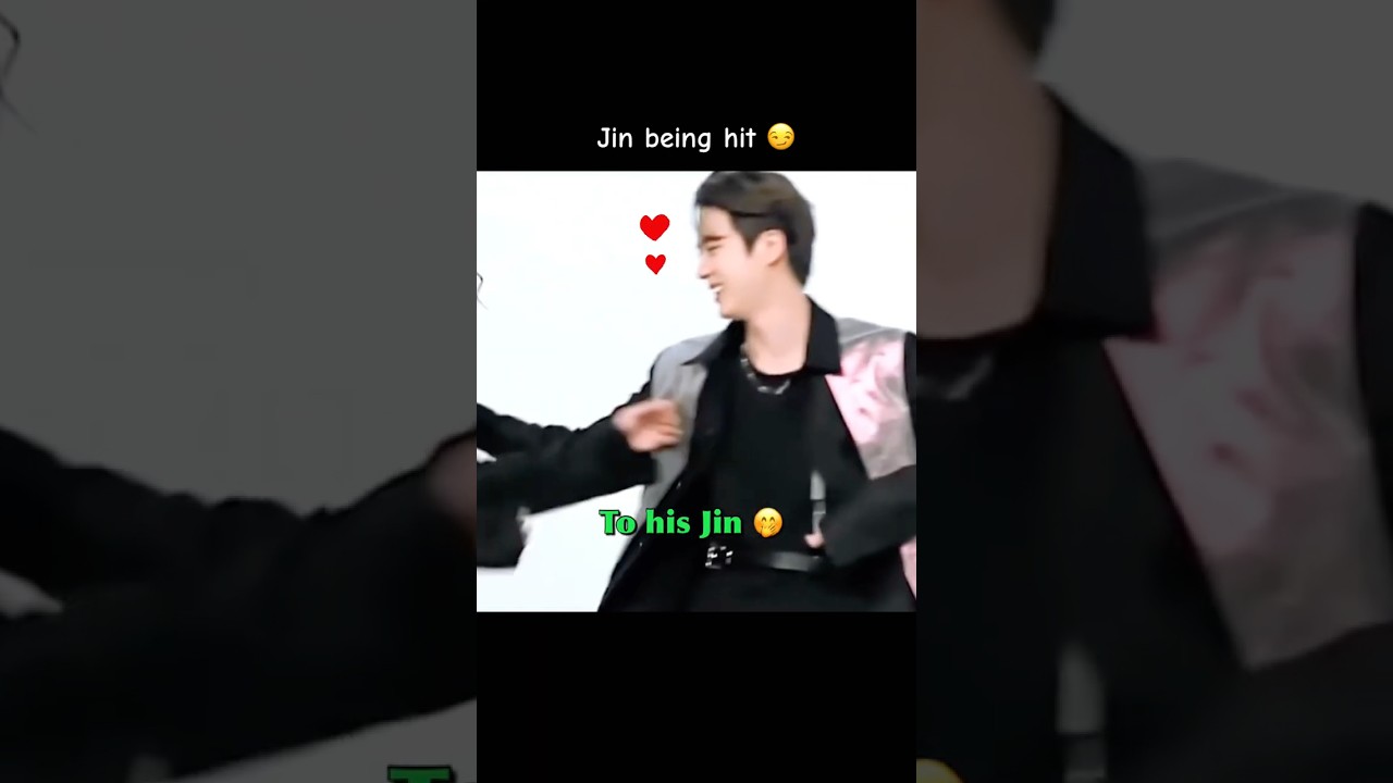 Jin being hit 😏 #shorts #bts #jin #taehyung #taejin