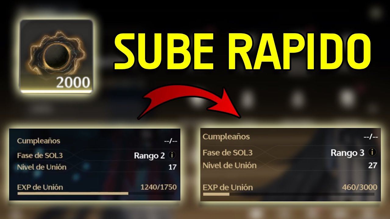 SUBE RAPIDISIMO EL NIVEL DE UNION | Guia Wuthering Waves