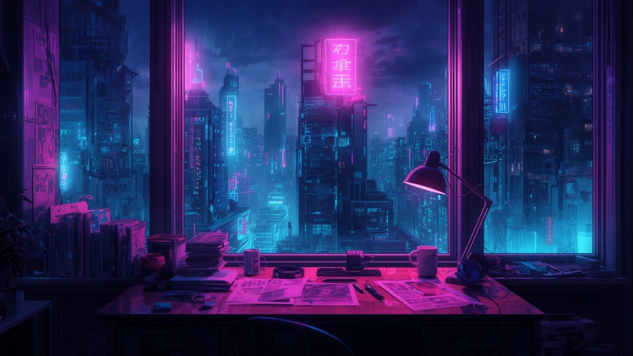 Late Night Study Sessions 📚 | LoFi Music for Focus & Studying in Glow City