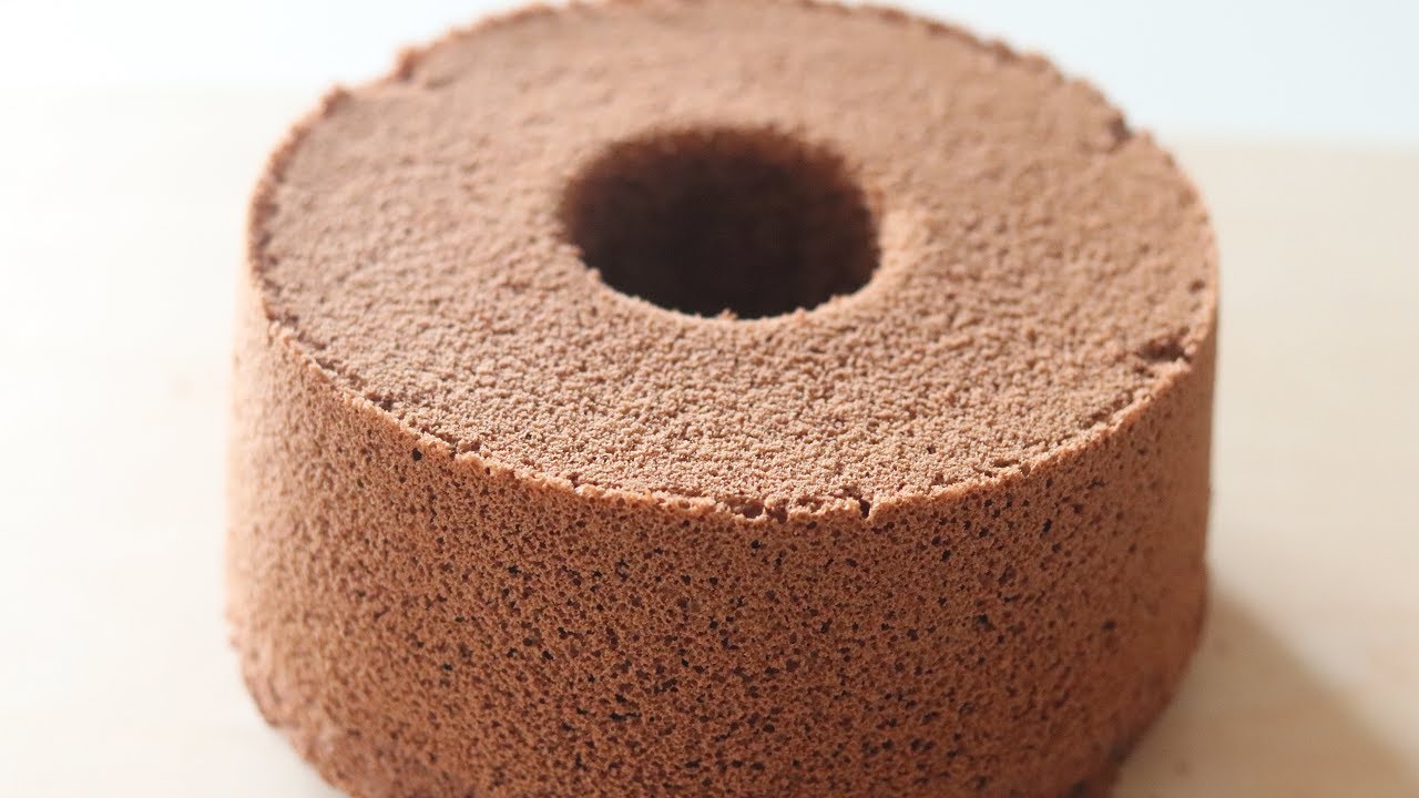 ふわっふわ♡米粉のココアシフォンケーキの作り方／Fluffy Cocoa Chiffon Cake recipe