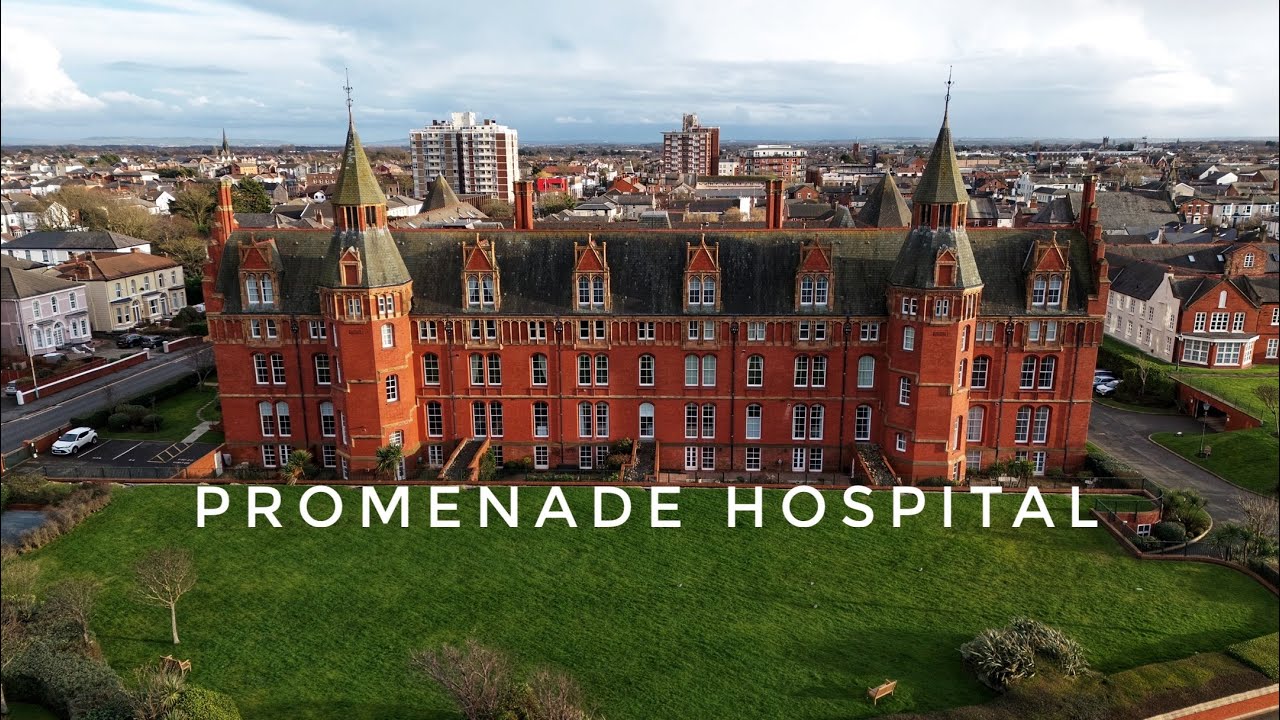 Former Promenade Hospital , Southport by drone