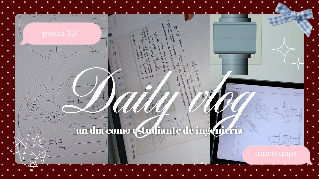 Daily Vlog Ingeniería Mecánica | Día como estudiante universitaria ⚙️📚 Study Vlog Productivo