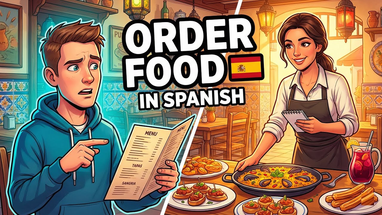 How to Order Food at a Restaurant in Spanish | Spanish Podcast.