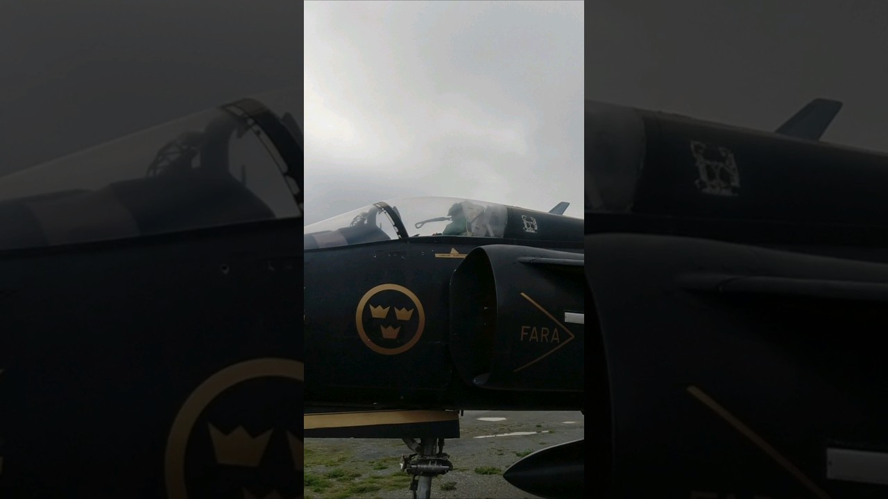 😲 WOW! Sehr selten Saab JA 37 Viggen! #coldwar #simplyadventure #history #military