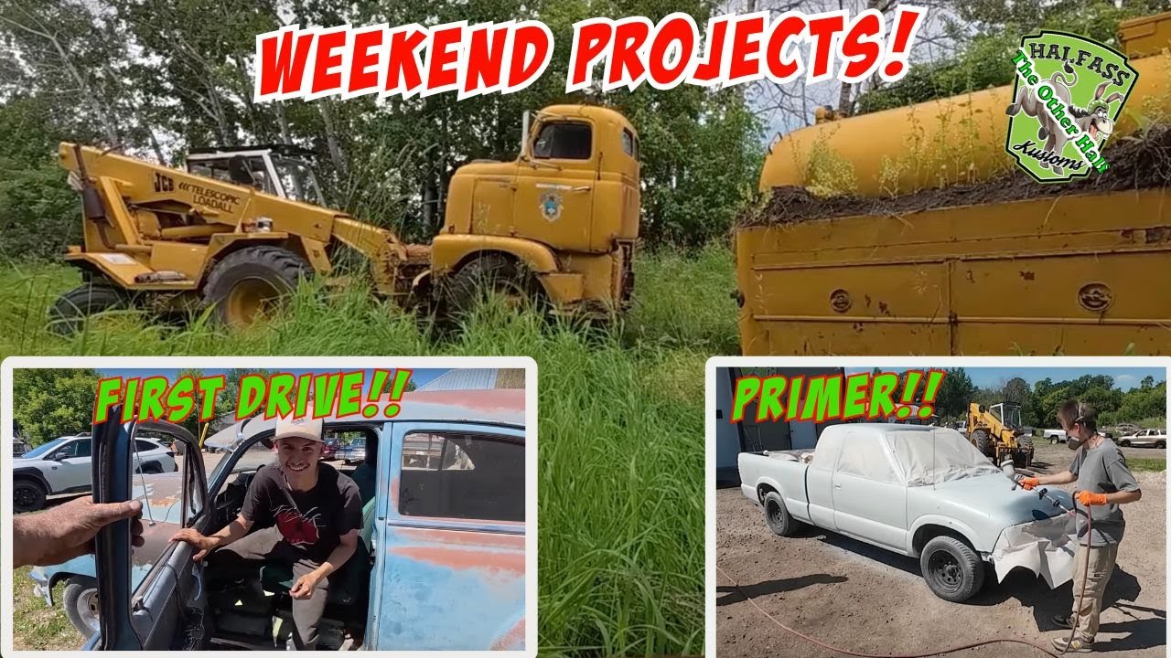 Chopping up an International, Austin's Pontiac First Drive & Damien's truck gets Primer!