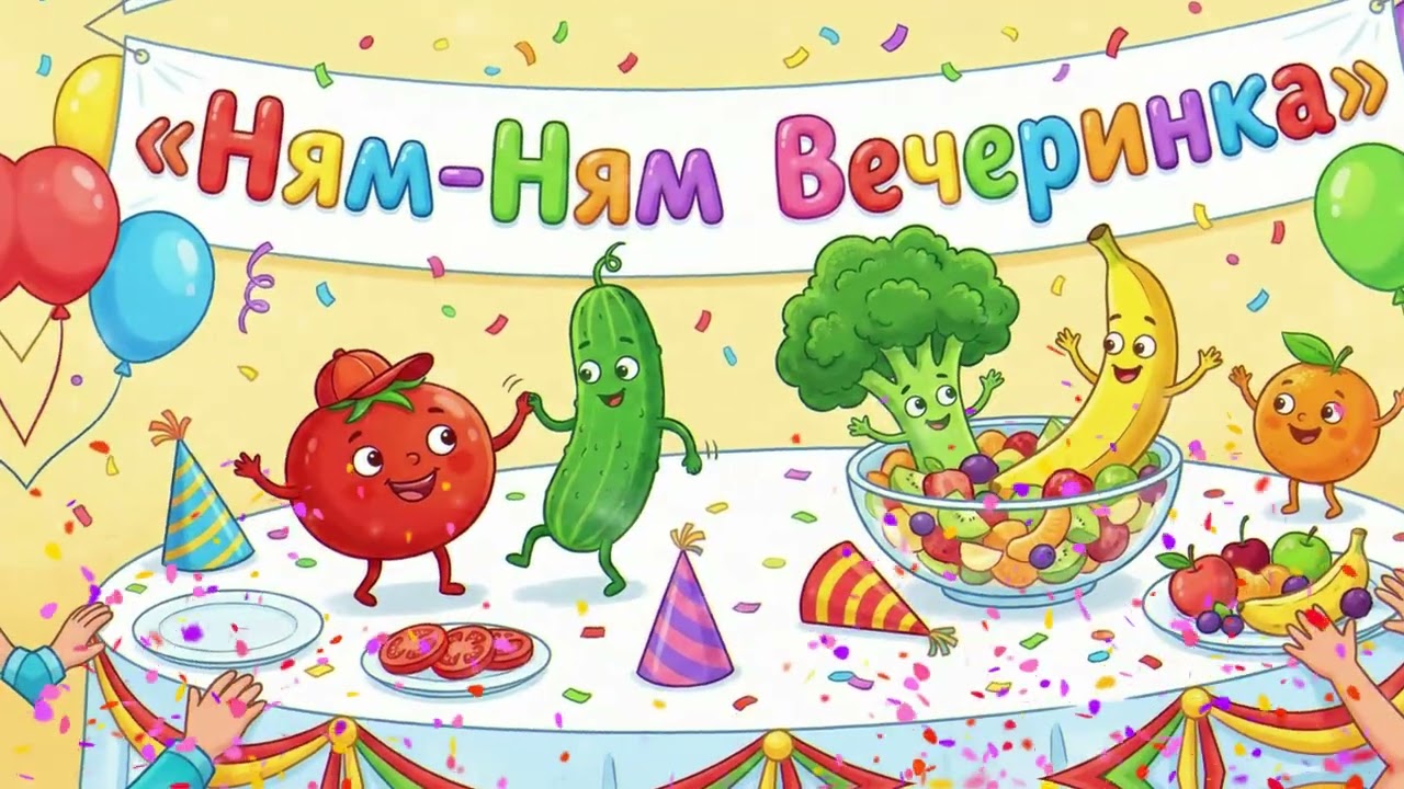 🍭 Ням-Ням Вечеринка | Самая вкусная и весёлая детская песенка!