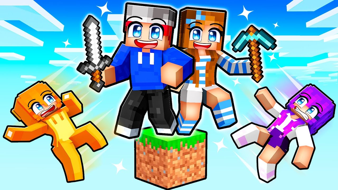 My EX GIRLFRIEND Meets My Crazy Fan Girls on One Block in Minecraft!