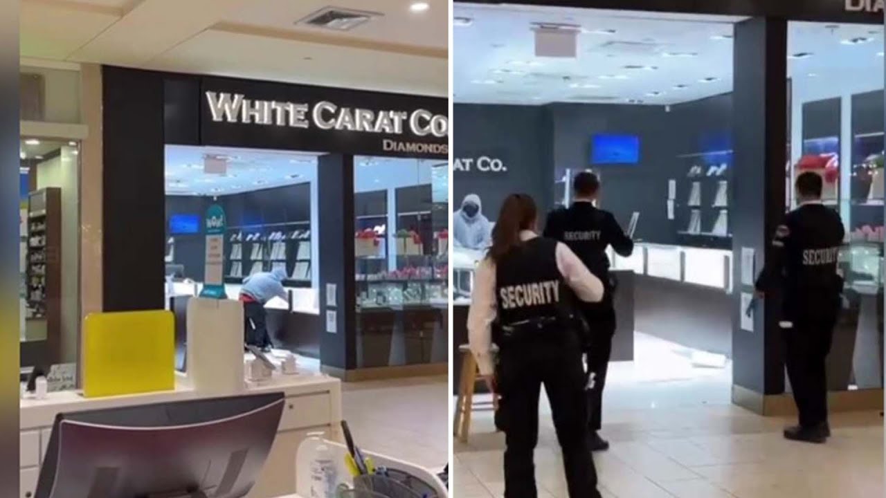 Brazen smash-and-grab caught on camera at jewelry story in Ontario