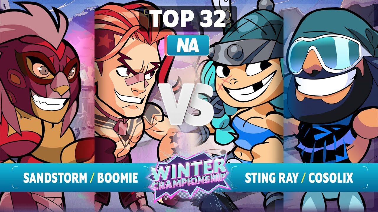 Sandstorm & Boomie vs. STING RAY & Cosolix - Top 32 - NA - Brawlhalla Winter Championship 2023