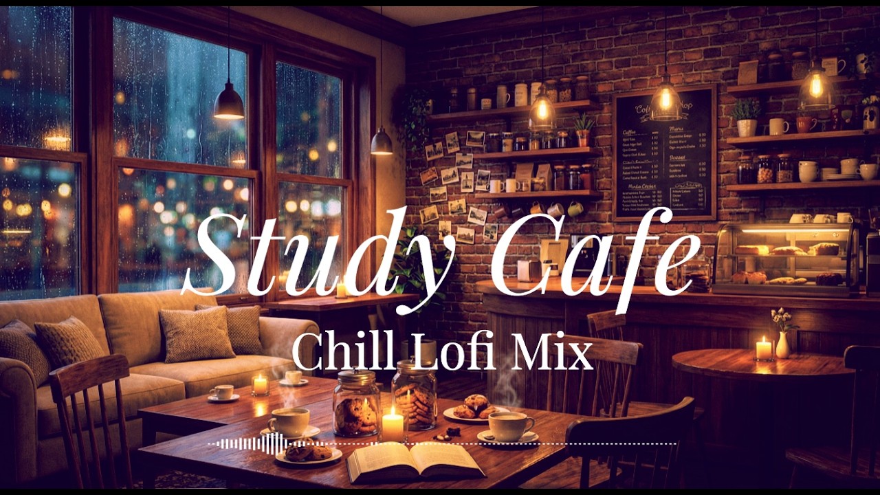 You order a hot chocolate at this cozy cafe in winter 🍵 | Chill Lofi Hip Hop Playlist