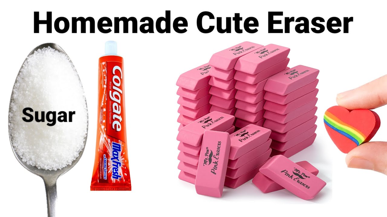 How to make Kneaded Eraser at home/DIY Kneaded Eraser/homemade Kneaded Eraser/diyEmoji Eraser#eraser