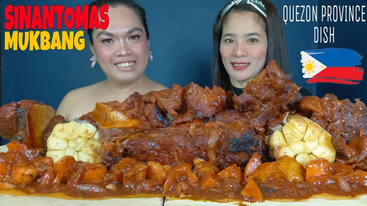 SINANTOMAS MUKBANG | QUEZON PROVINCE DISH | MUKBANG PHILIPPINES