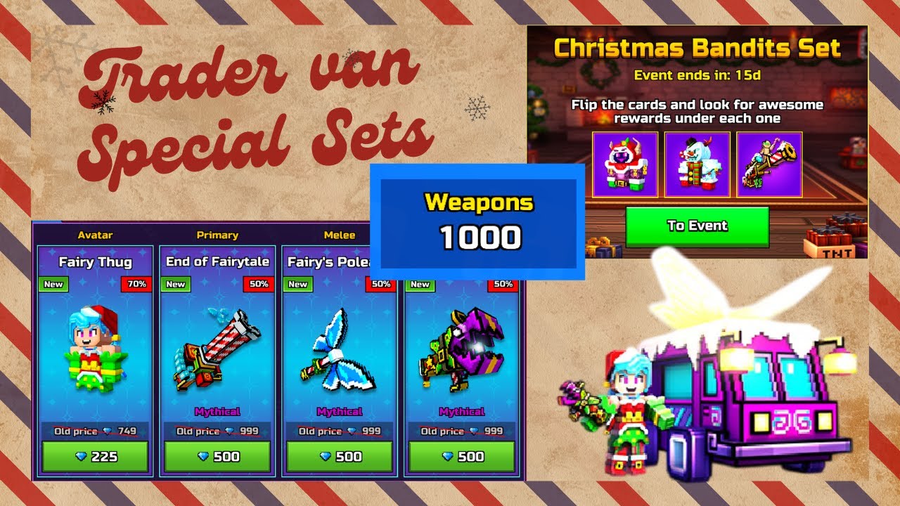 Trader Van + Special Set Review || FINALLY 1000 WEAPONS ACHIEVED!!!