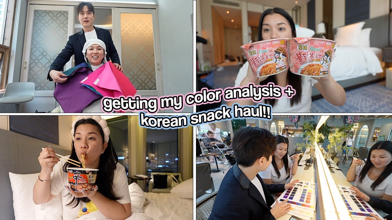 Getting My Color Analysis + Korean Snack Haul!!