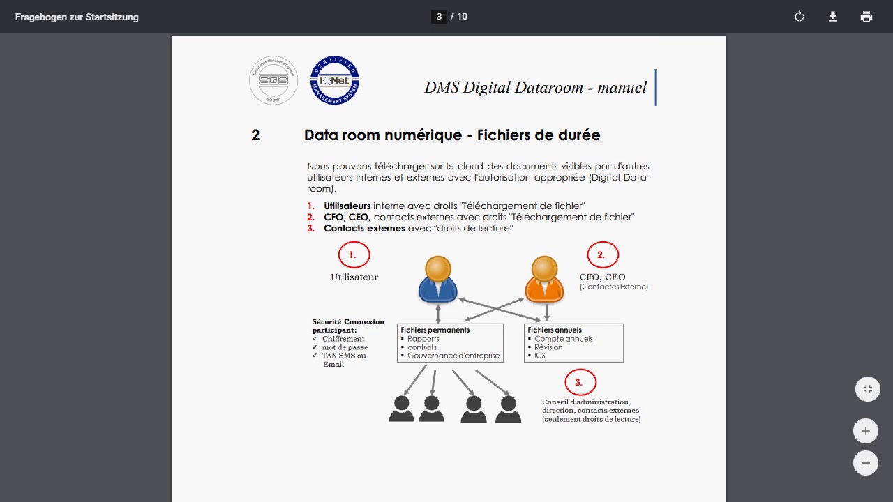 DMS pour trustees, auditeurs, consultants, soci&eacute;t&eacute;s et M&A