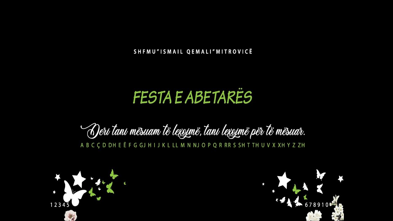 PROGRAMI I ABETARËS 2018/2019  - Shkolla 