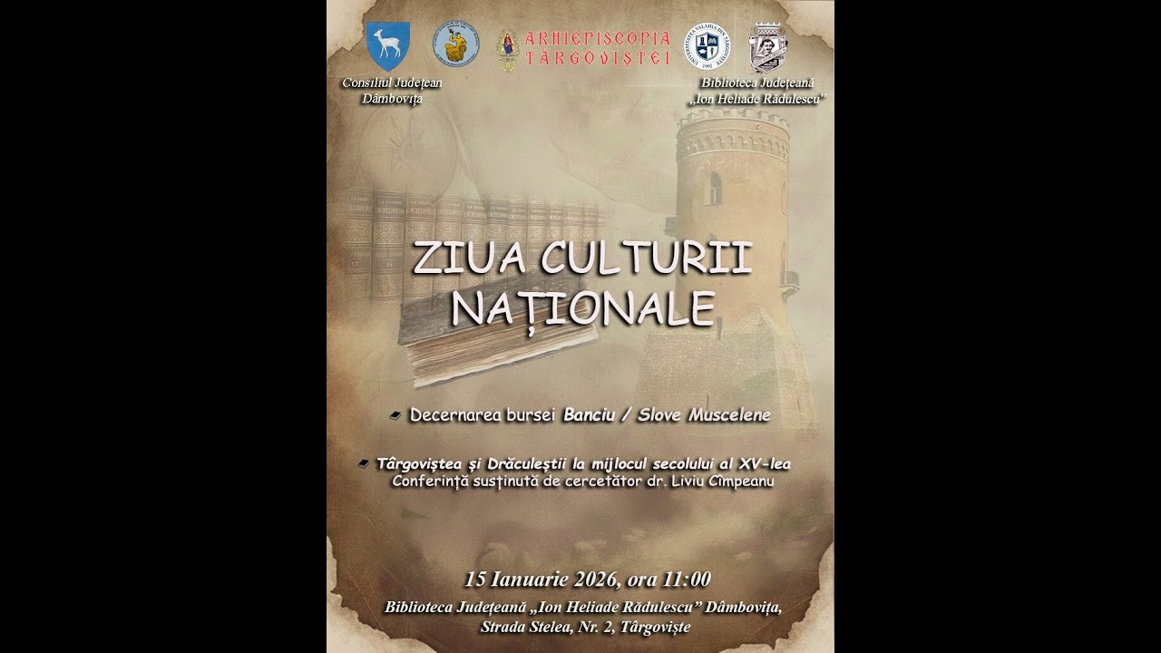 Ziua Culturii Naționale, Biblioteca Județeană Dâmbovița (15 ianuarie 2026) -1