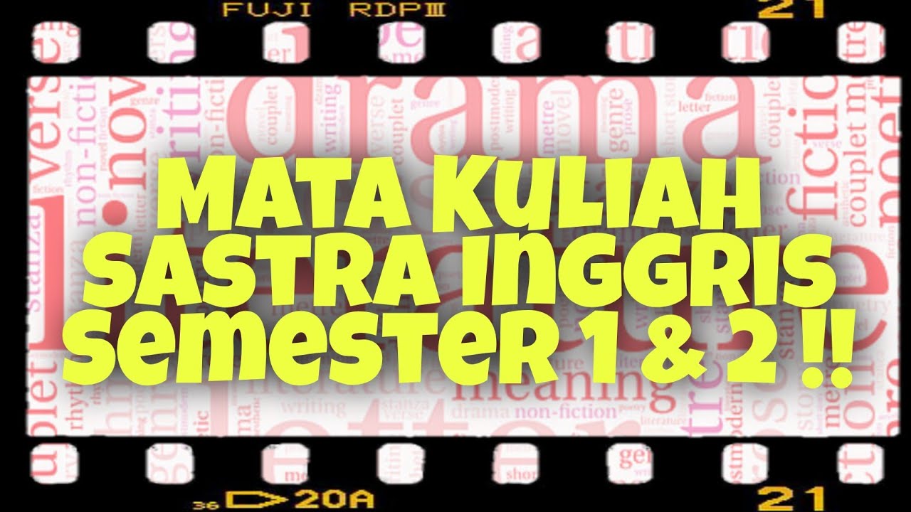 Mata Kuliah Jurusan Sastra Inggris Semester 1 dan 2 !!