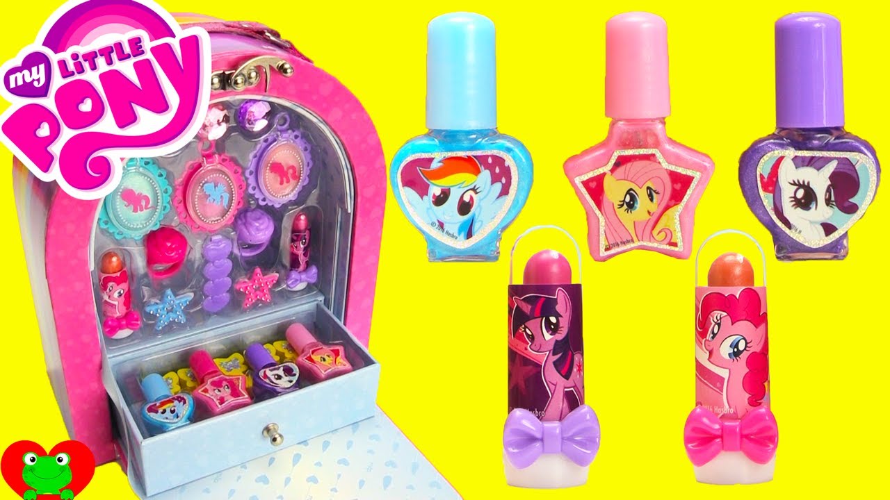 My Little Pony Makeup Case Nail Polish Lip Gloss Surprises