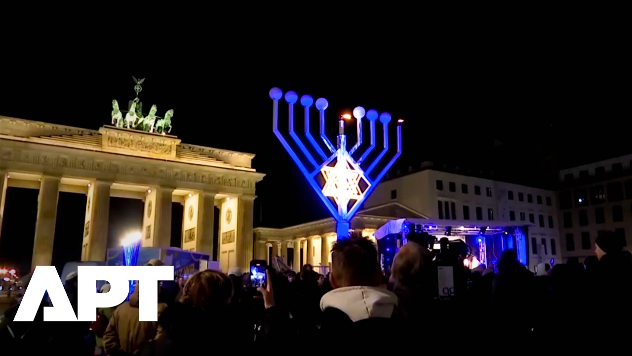 Brandenburg Gate Glows as Berlin Defies Antisemitism on Hanukkah | APT