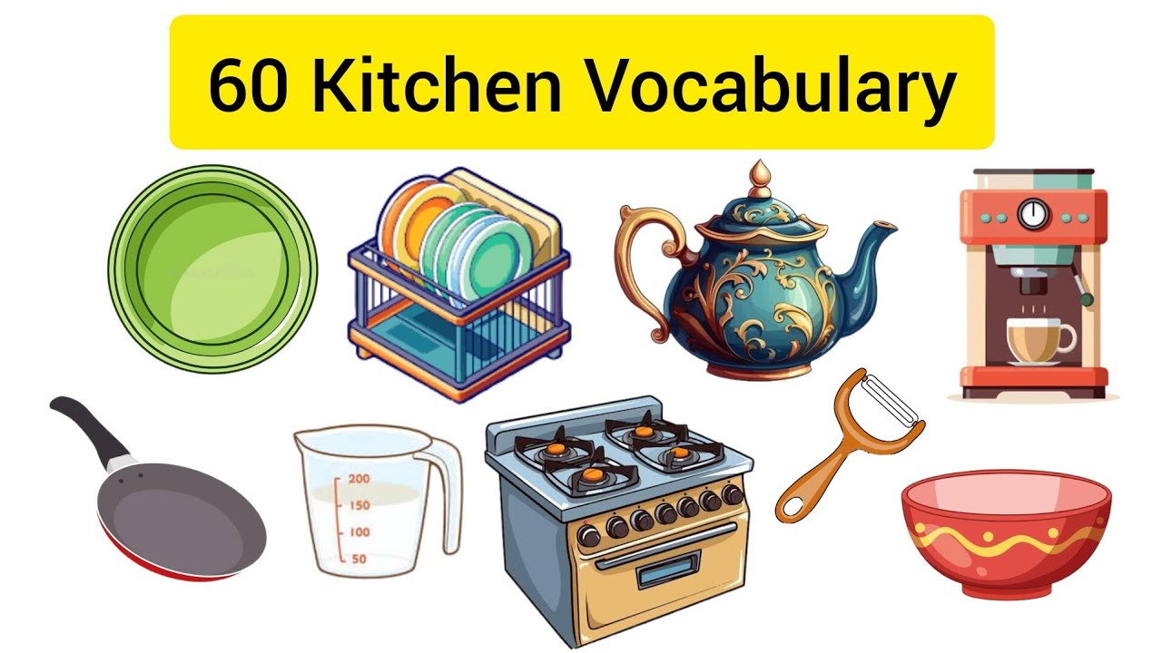 🍳 Kitchen Vocabulary | Learn English Kitchen Words Easily