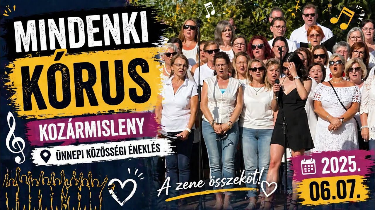 Mindenki kórus – Kozármisleny 2025.06.07. | Közös éneklés és közösségi élmény