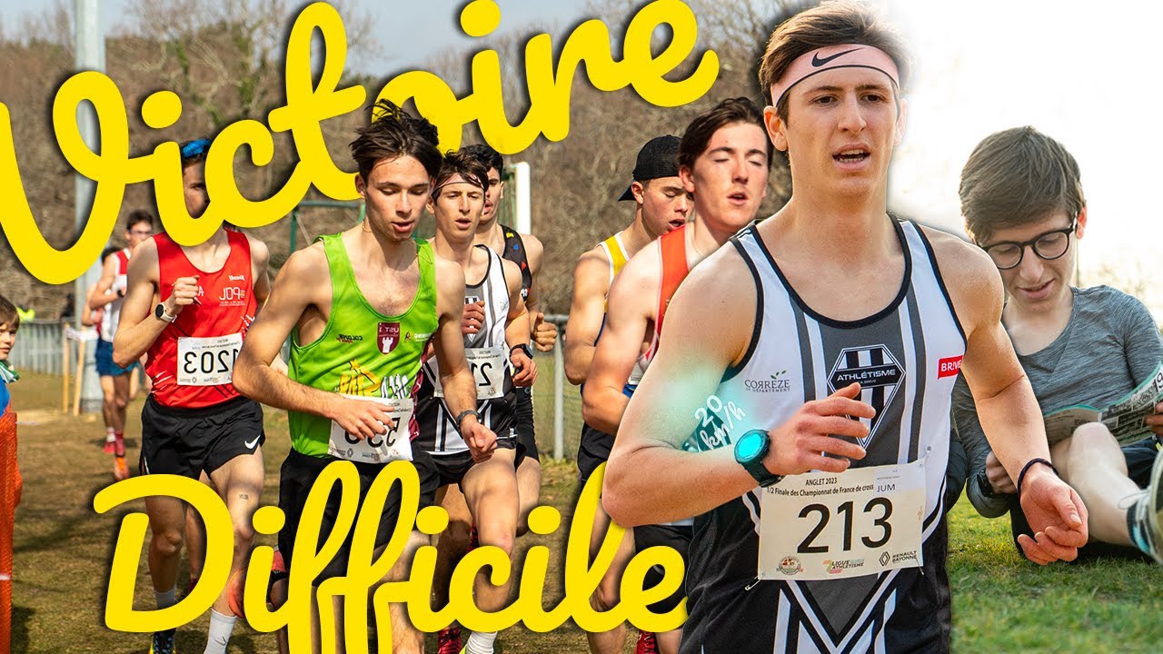 1/2 finale des CHAMPIONNATS de France de cross - Gros suspense - Anglet