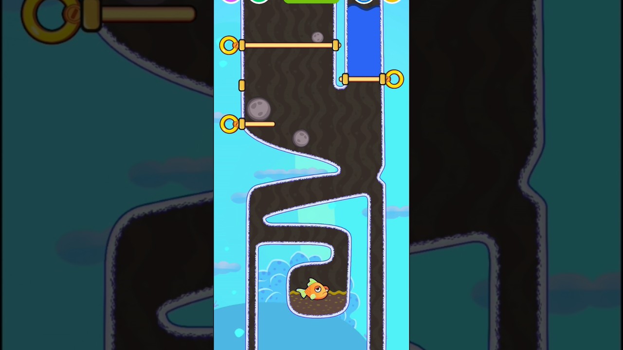 Save the fish 🐟🦈 54 🎮 Random Candy #shorts #fishdom