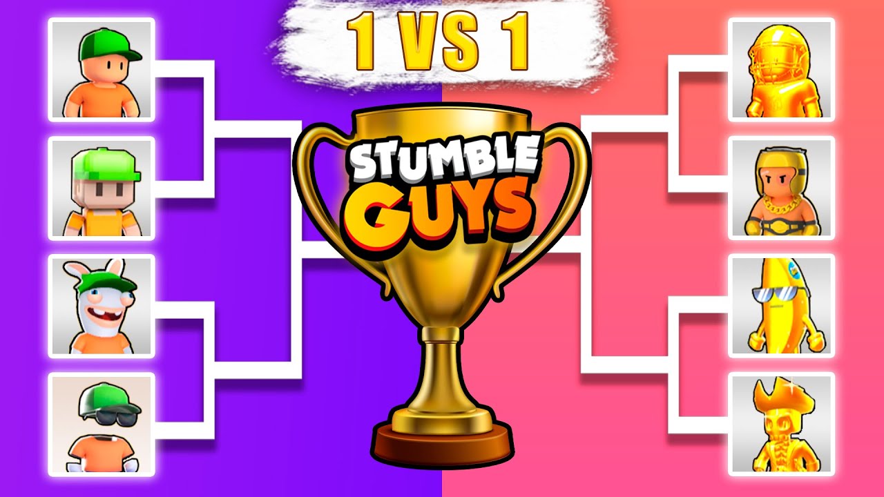 Mr. Stumbles vs GOLD Skins in Stumble Guys 0.46 🥇 Tournament Battle 🔥 1 VS 1 Battle
