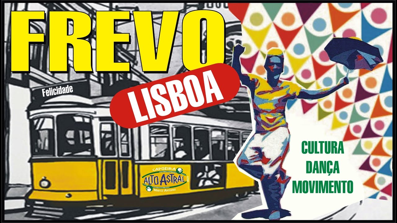 FREVO nas ruas de Lisboa - União Europeia dos passitas de Frevo e Capoeira Alto Astral