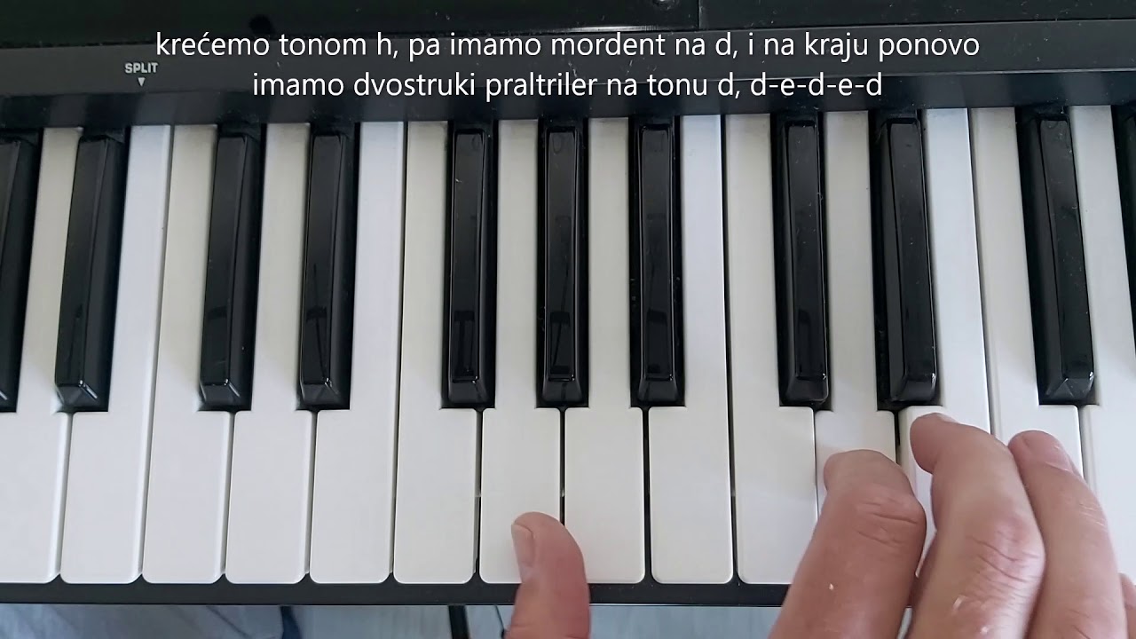 Rumenka kolo-TUTORIAL, SKOLA SVIRANJA KLAVIJATURA HARMONIKA, ZA POCETNIKE,SA TRILERIMA I PRSTOREDOM