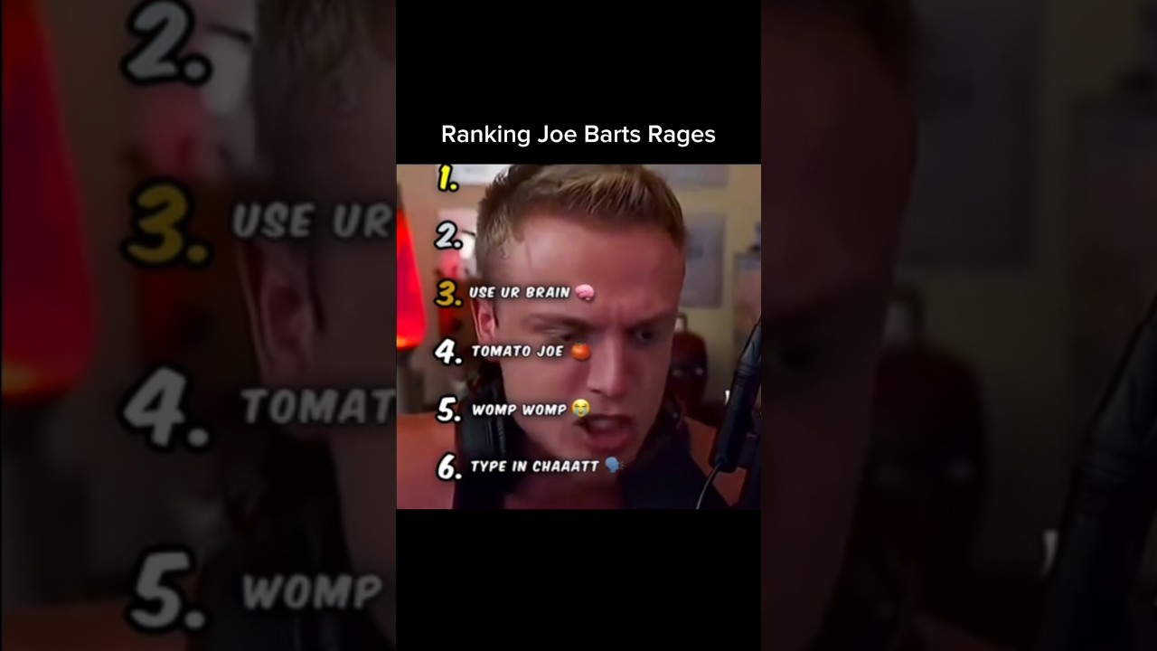 Joe Barts Best Rages. 😂 (Joe Bartolozzi) 