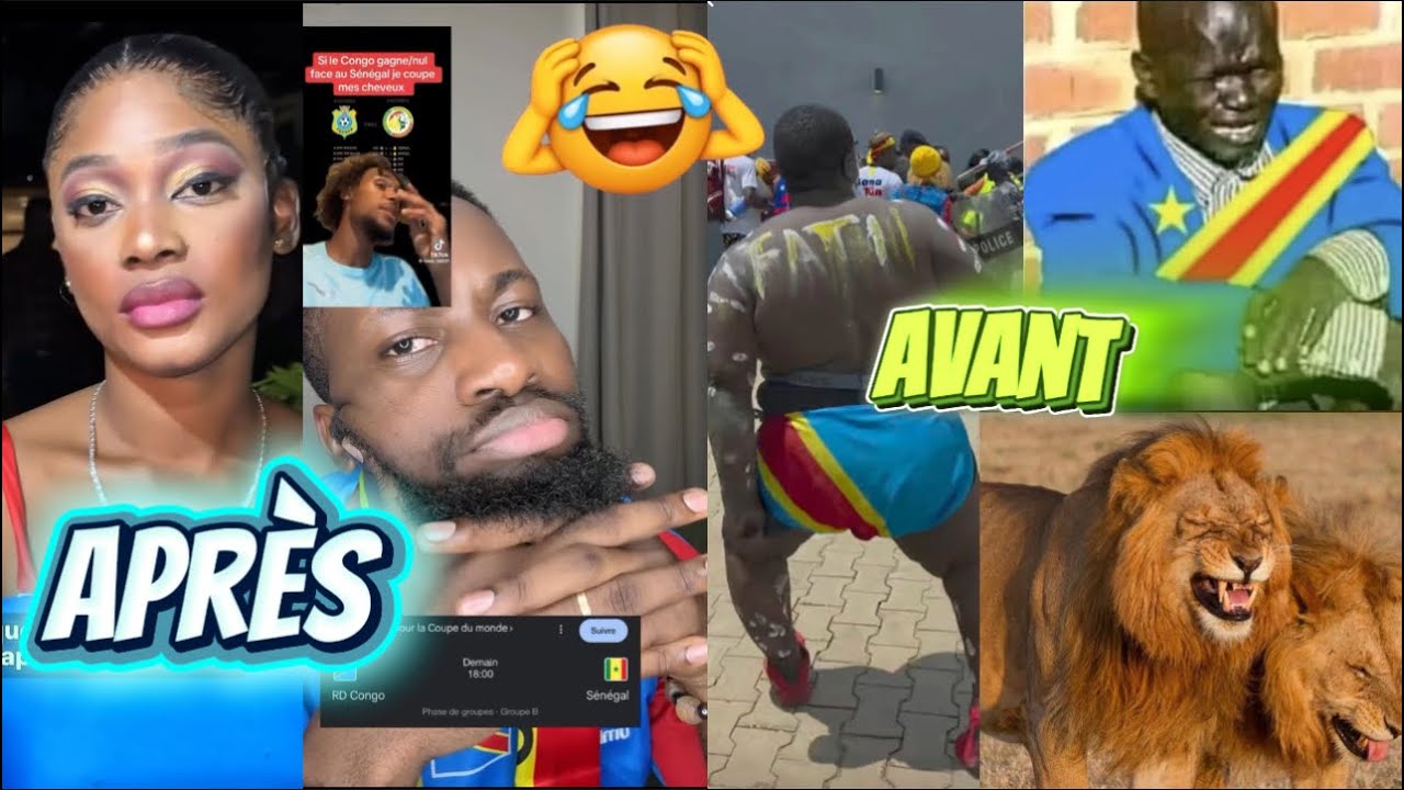 😂 Var 📺 Admirer la vidéo des Congolais 🇨🇩 avant et après ils pleurent 