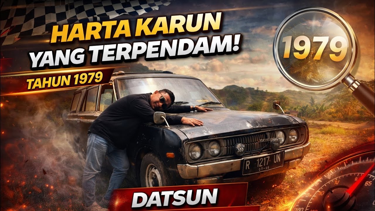 DATSUN station wagon tahun 1979 terbengkalai…❗️❗️ #datsun #mobiltua #motuba 