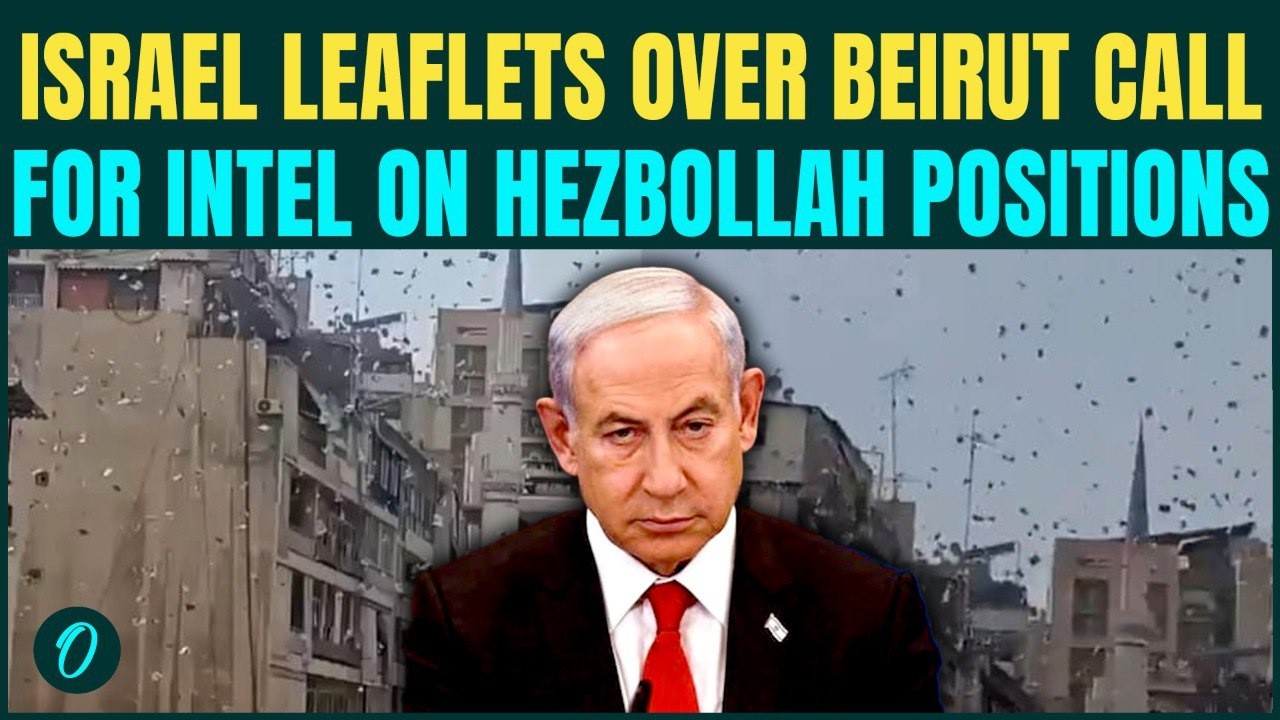 Israel RAINS Leaflets Over Beirut, Seeks Civilian Info on Hezbollah Targets After BIG Rocket Barrage