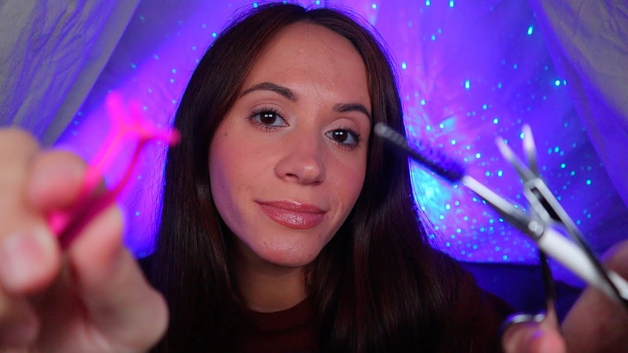 ASMR / Doing Your Eyebrows For Sleep (personal attention)