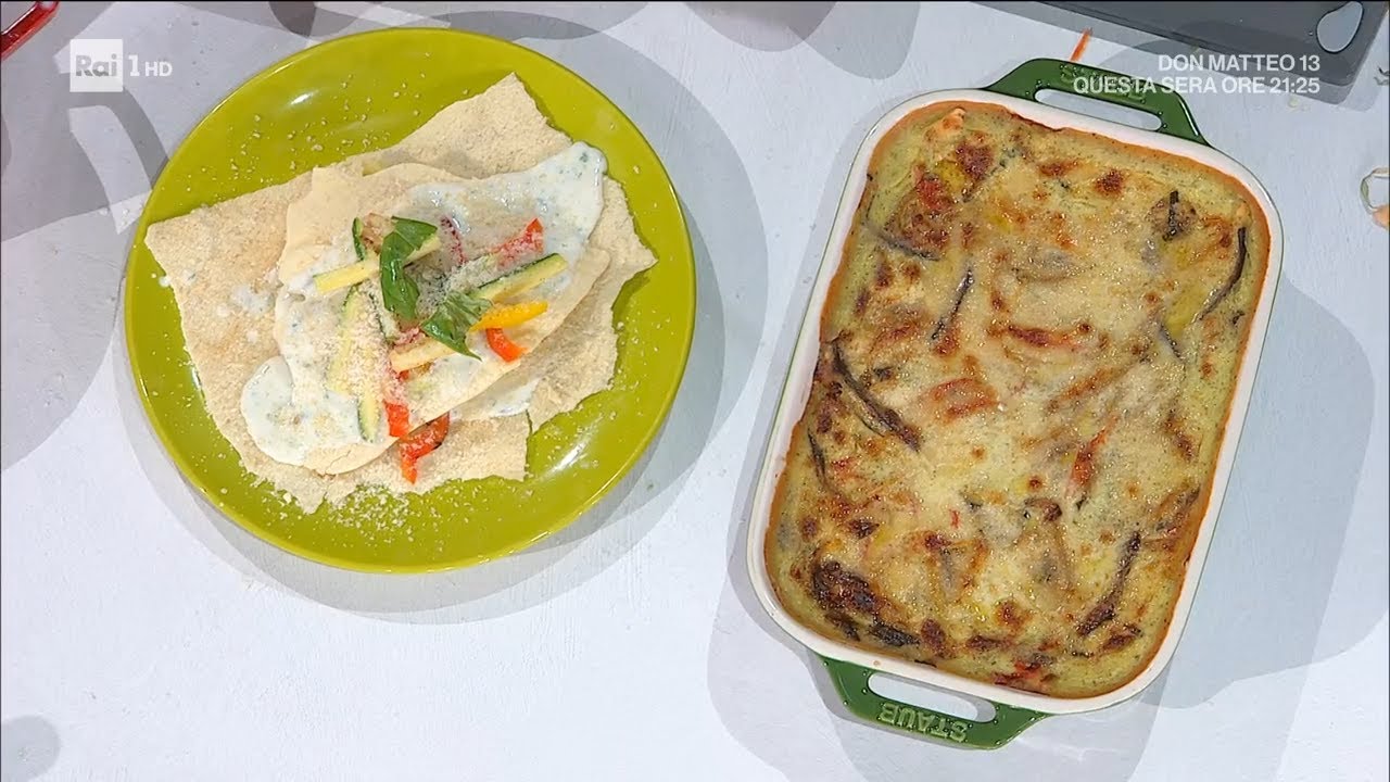Lasagnetta di carasau alle verdure - É sempre mezzogiorno 24/05/2022