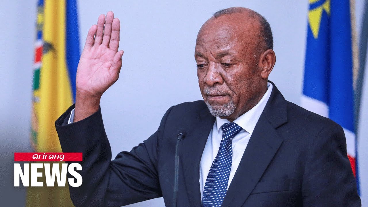 Namibia swears in Nangolo Mbumba as new president after death of predecessor