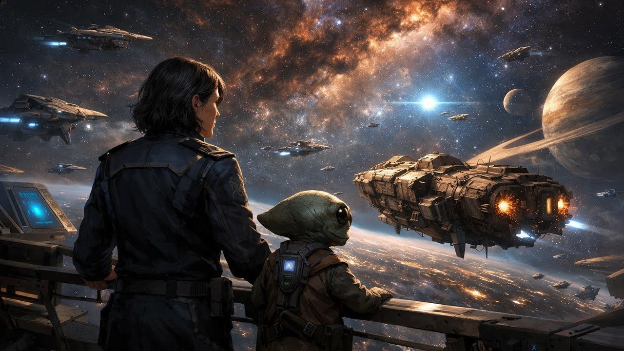 1O navio de guerra da humanidade apareceu   e começou uma guerra com o Galáctico! HFY