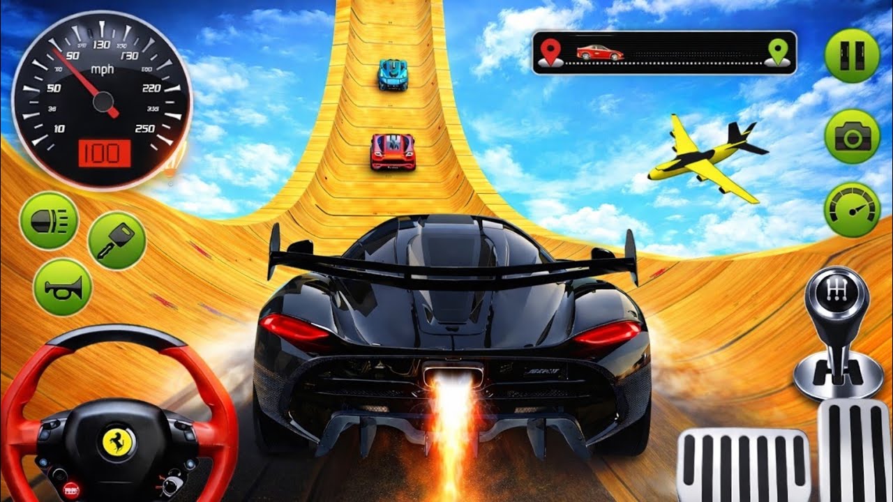 😱😱Car racing GT car stunt game 🎯🎮