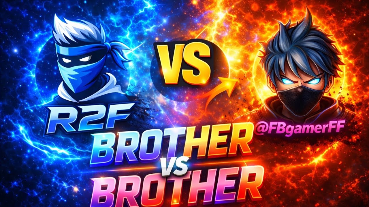 BROTHER VS BROTHER 😈🔥 | R2F vs @FBgamerFF | Free Fire💝