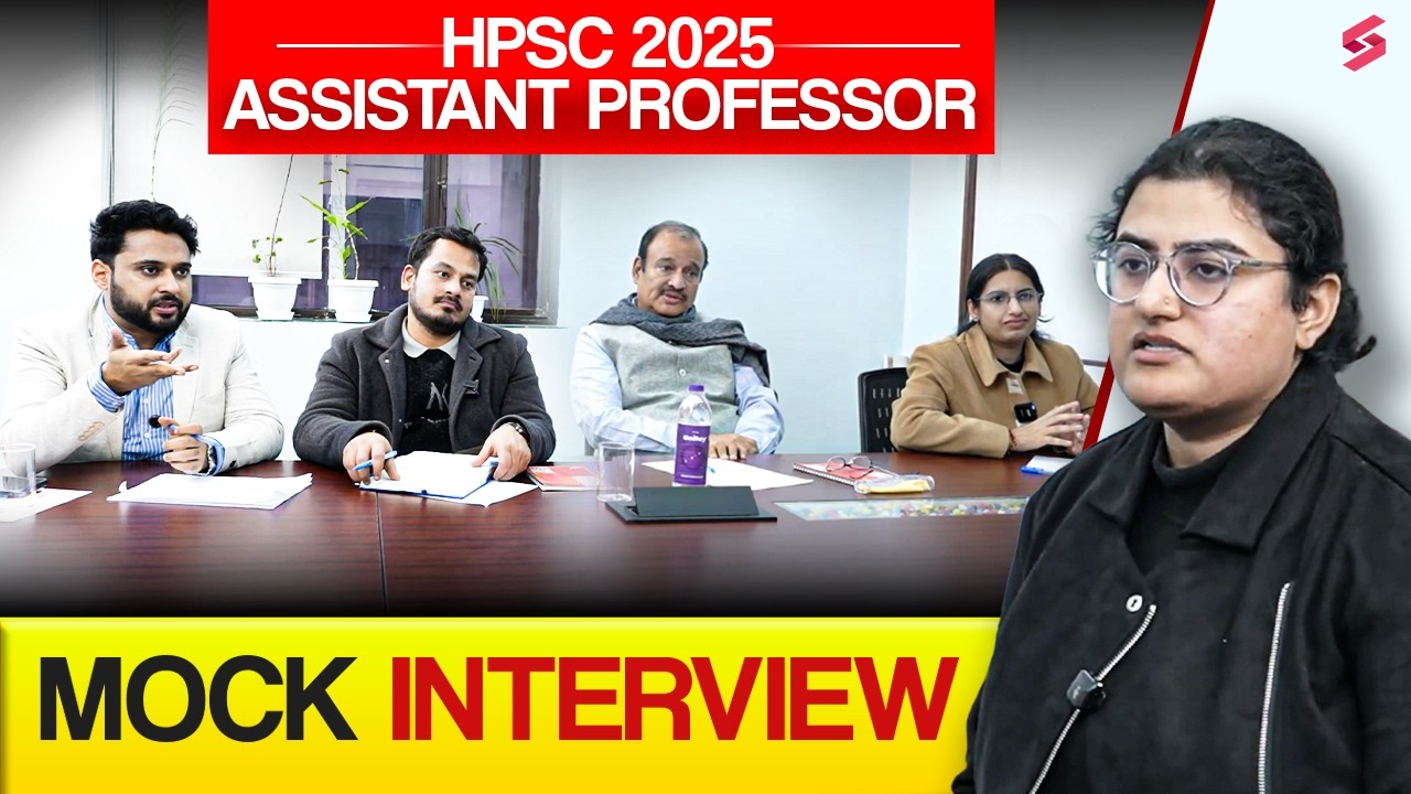 Assistant Professor Mock Interview History | HPSC Assistant Professor Interview 2025 | HPSC 2025