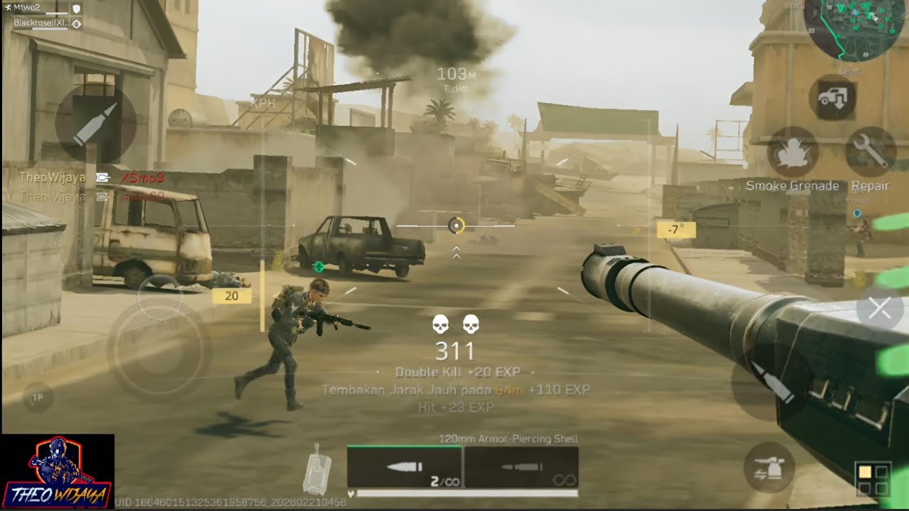 73 Kills SG552 sambil maen² make TANK di CRACKED. 🤣 Garena Delta Force 