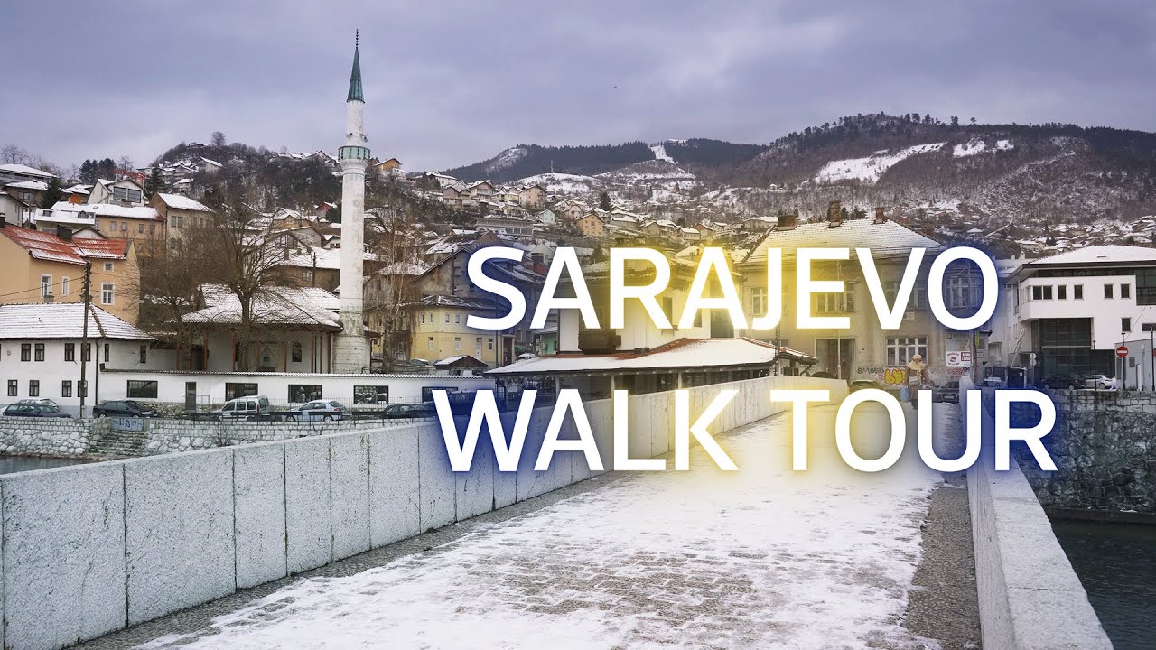 🇧🇦 Places to visit in Sarajevo | 4K Walking Tour in Bosnia Herzegovina