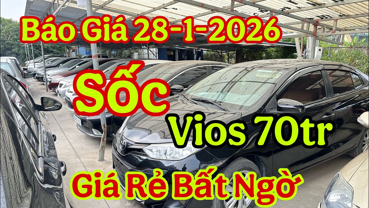 Xe Về Ngập Bãi…Đại Hạ Giá…Toyota Vios ..70tr..Báo Giá Tổng Hợp:0965892335