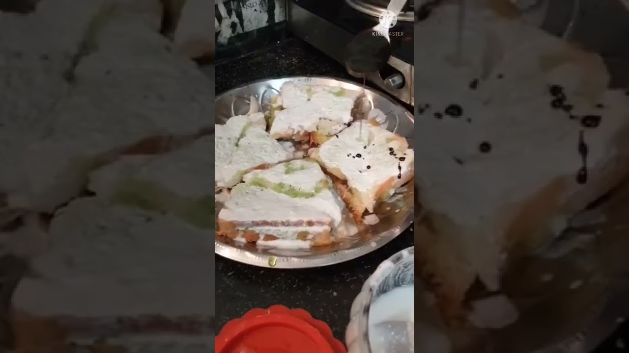 home made bread cool cake with curd and sugar syrup ll by venna's Vlogs 