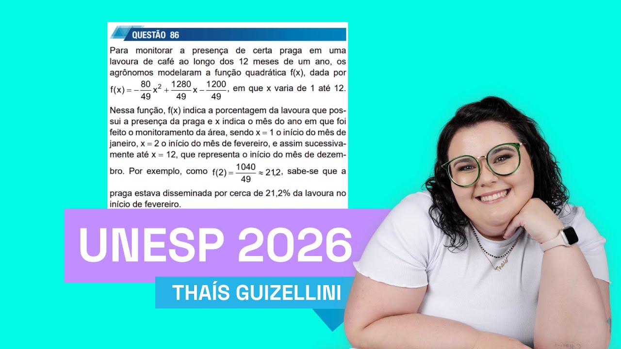 UNESP 2026 - 1FASE - QUESTÃO 86 - para monitorar a presença de certa praga em uma lavoura de café ao