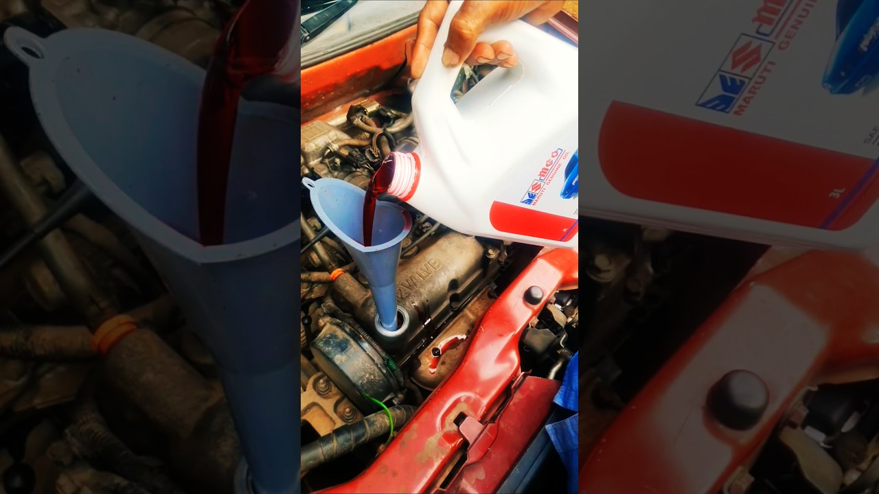 Maruti alto engine oil change #viralvideo #viral #car service #alto 800